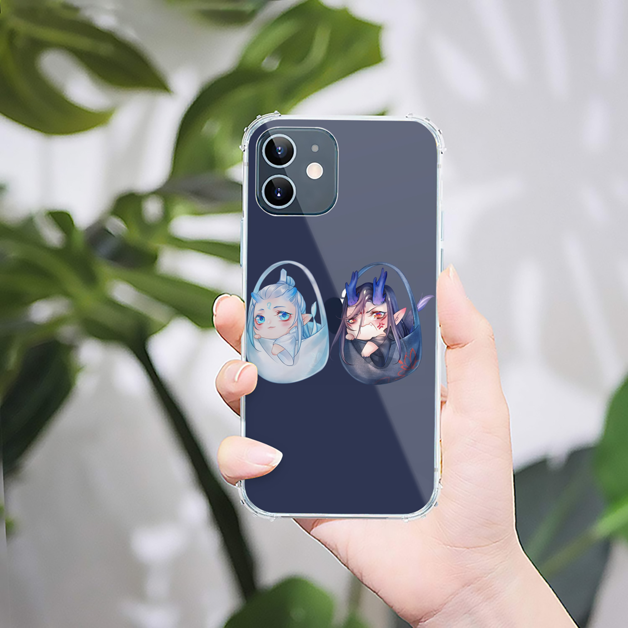 （画像用） Ne Zha 2 ナタ 魔童の大暴れ 【iPhone 12シリーズ対応】透明スマホケース（クリアソフトケース）